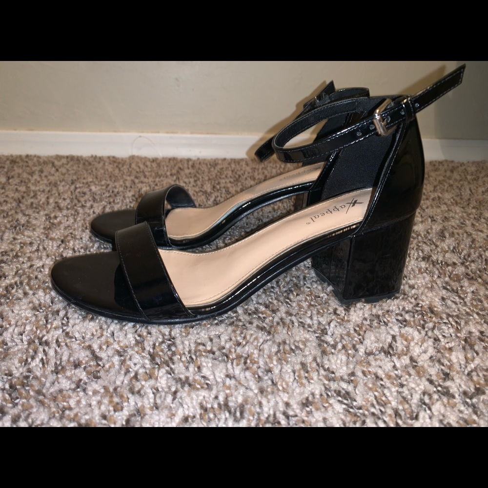Strappy Black Heels